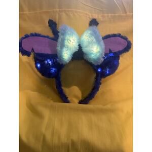 Handmade Disney Stitch Experiment 626 Light Up Fuzzy Ears Headband